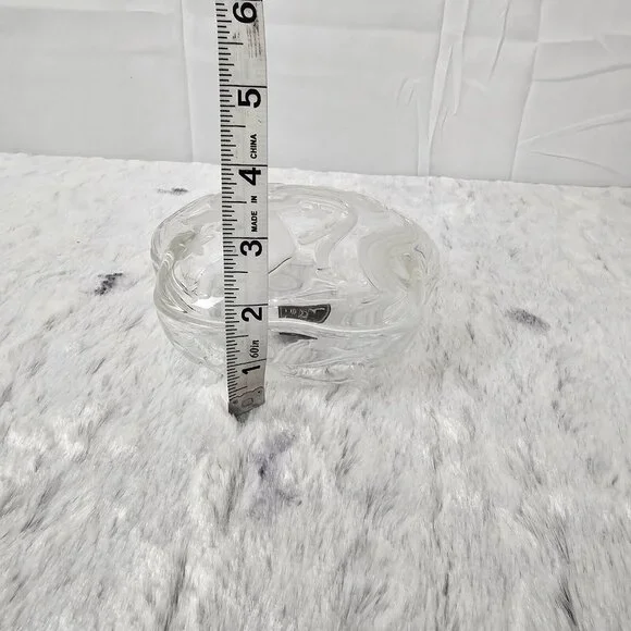 Cherub German Glass Bowls Mikasa Crystal Holiday Set 2 Sweet Dish 5.5 Valentines - Picture 2 of 7